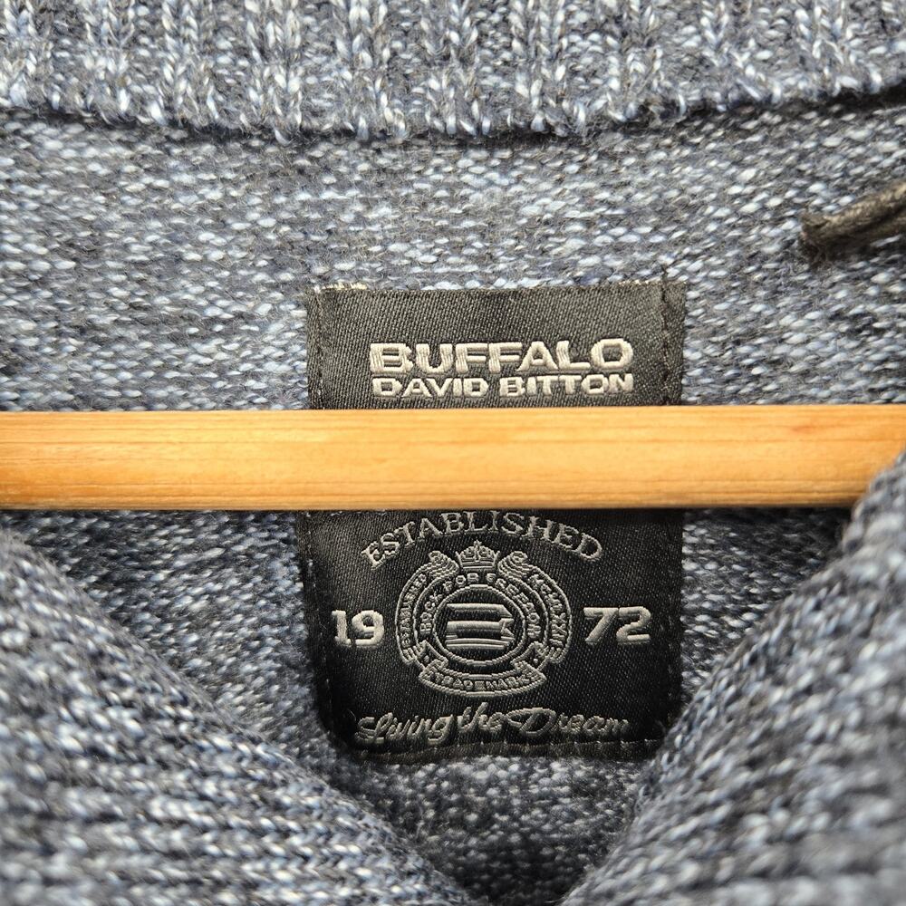 NWT Buffalo David Bitton Watcher Sweater Blue Cabincore Gorpcore Mens Size M - Picture 9 of 14